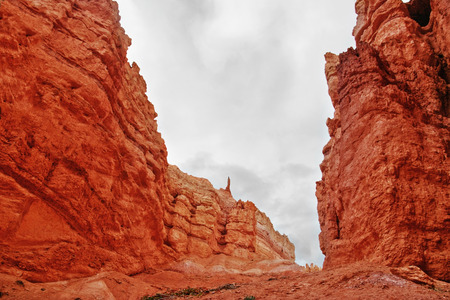 View from inside of Bryce Canyon. Utah. USA.の写真素材