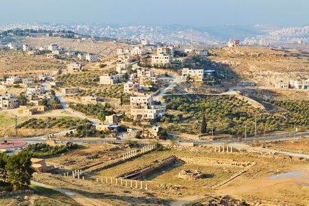 Israeli landscape view from Herodionの写真素材