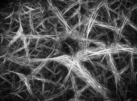 Digital abstract fractal background generated at computer in black and white.の写真素材