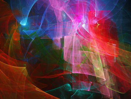 Digital abstract fractal background generated at computer.の写真素材