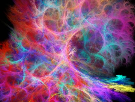 Digital abstract fractal background generated at computer.の写真素材