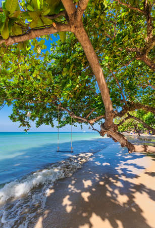 White sand beach at Koh Chang island. Thailand.の写真素材