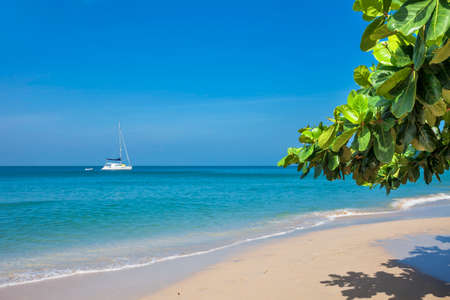 White sand beach at Koh Chang island. Thailand.の写真素材