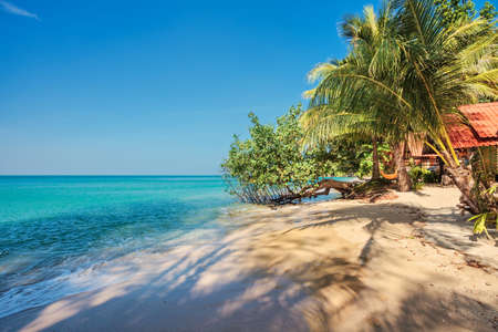 White sand beach at Koh Chang island. Thailand.の写真素材