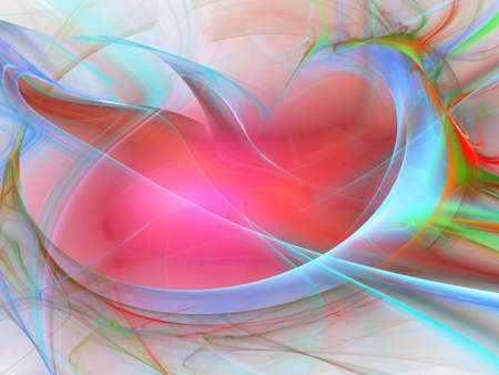 Digital abstract fractal background generated at computer.の写真素材