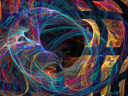 Digital abstract fractal background generated at computer.の写真素材
