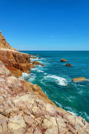 Cabanas Velhas beach, Algarve, Portugalの写真素材