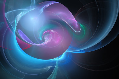 Digital abstract fractal background generated at computer.の写真素材