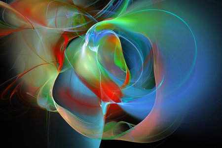Digital abstract fractal background generated at computer.の写真素材