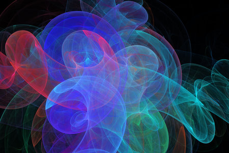 Digital abstract fractal background generated at computer.の写真素材