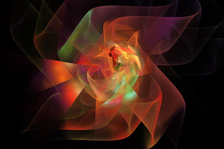 Digital abstract fractal background generated at computer.の写真素材