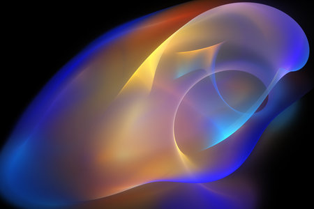Digital abstract fractal background generated at computer.の写真素材