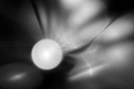 Digital abstract fractal background generated at computer in black and white.の写真素材