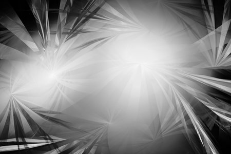 Digital abstract fractal background generated at computer in black and white.の写真素材