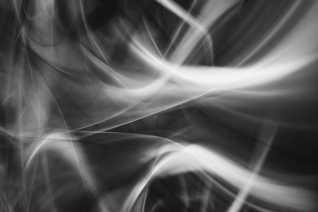 Digital abstract fractal background generated at computer in black and white.の写真素材