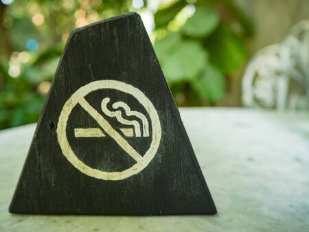 No smoking labelの写真素材