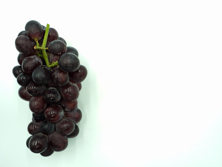 Red grape on isolated white backgroundの写真素材