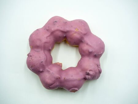 Donut on white background
