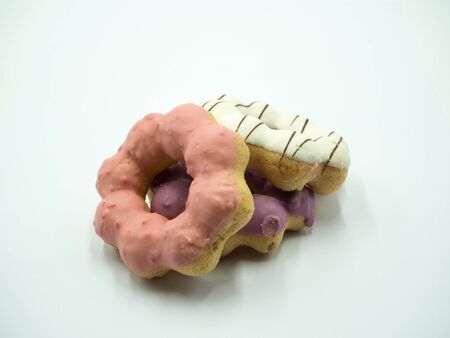 Donut on white backgroundの写真素材