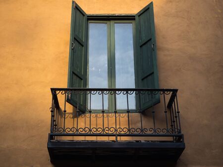Window and balcony, sunlightの写真素材