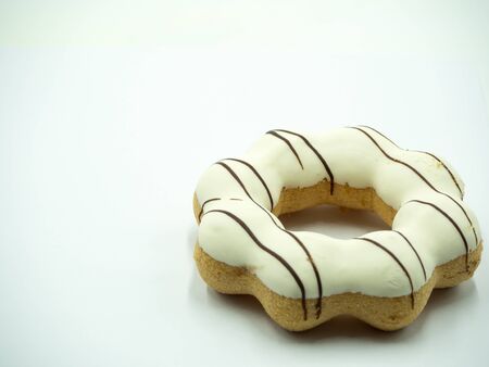 Donut on white backgroundの写真素材