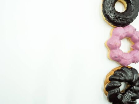 Donut on white backgroundの写真素材