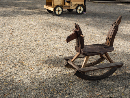 Wooden Rocking Horseの写真素材