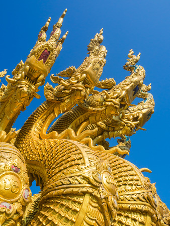 Wat Sri Phanton Buddhist Temple in Nan Province Northern Thailandの写真素材