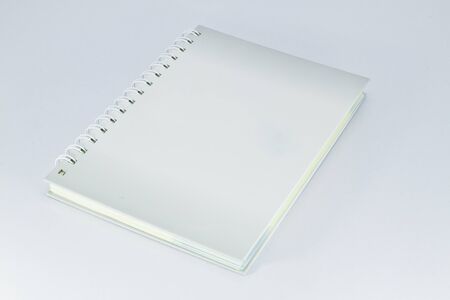 Isolated incline white note book