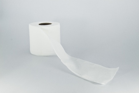 toilet paper isolated on a white background 