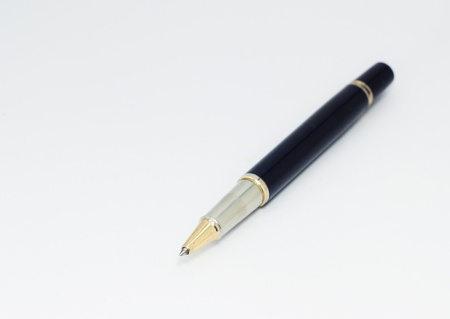 Ball pen on a white backgroundの写真素材
