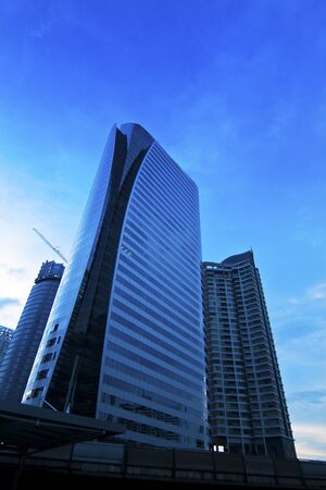 business area , buildings in the city of bangkokのeditorial素材