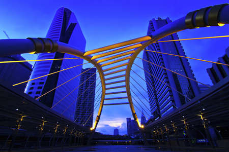 business area , buildings in the city of bangkokのeditorial素材