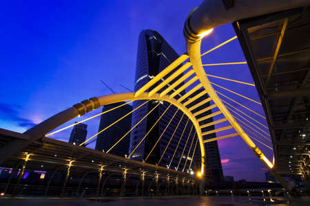 business area , buildings in the city of bangkokのeditorial素材