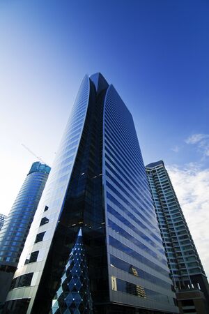 business area , buildings in the city of bangkok の写真素材
