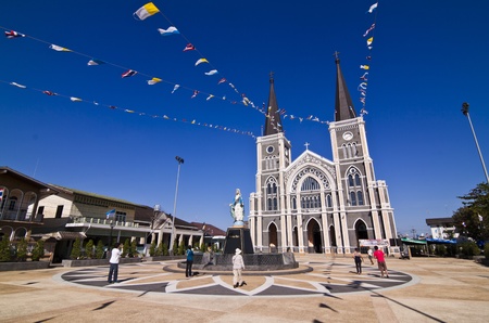 Catholic church at Chantaburi province, Thailand. のeditorial素材