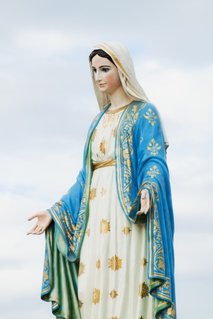 Virgin mary statue at Chantaburi province, Thailand. の写真素材