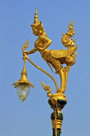 Kinnaree, Mythical female bird with a human head. の写真素材
