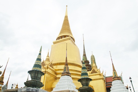 Pagoda at Wat Phra Kaew Grand Palace of Thailand の写真素材