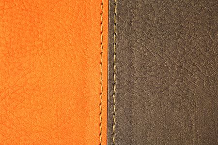 Close up of a leather cover of the bookの写真素材