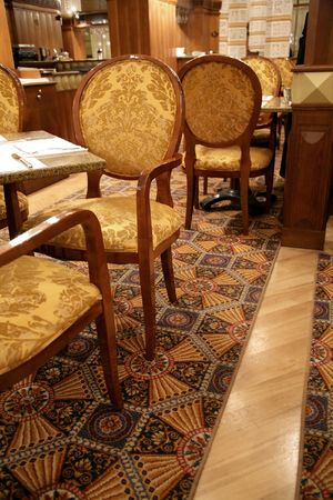 Restaurant with a magnificent interiorの写真素材