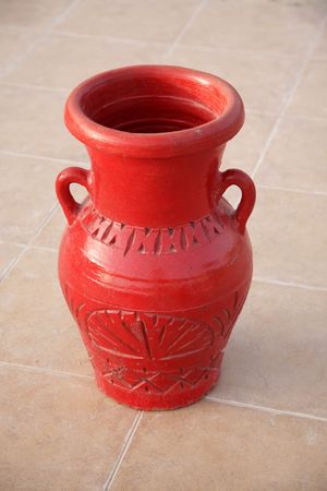 Vase with a pattern, made in ancient styleの写真素材