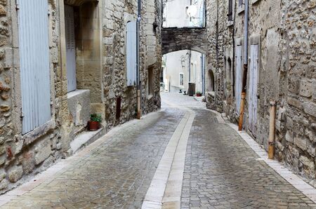 Small street of an old cityの写真素材
