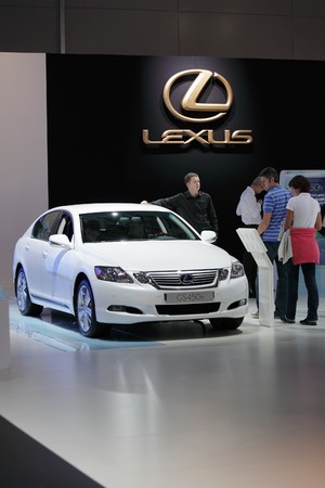 MOSCOW - SEP 5: Lexus GS450h hybrid, Moscow international motor show 2010 on September 5, 2010 in Moscow, Russiaのeditorial素材