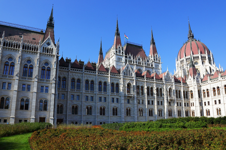Budapest, the building of the Hungarian Parliamentのeditorial素材