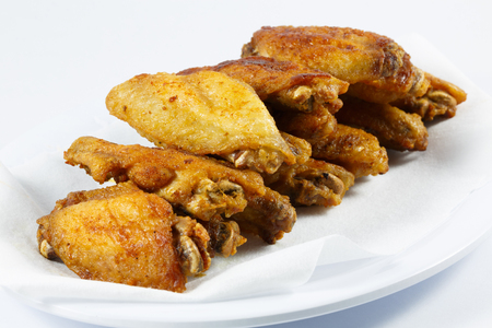 Fried chicken wingsの写真素材