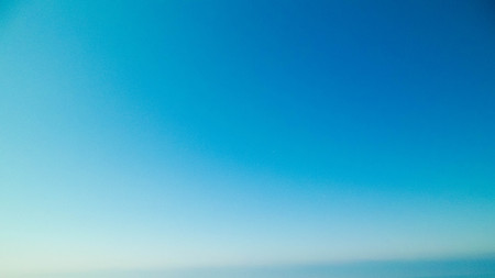 Blue sky as nature background. Toned image, copy space.の写真素材