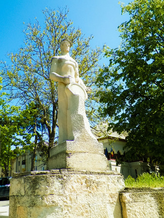 Monument of Romanian Sailors, Constanta Romania. History and Architecture concept.の写真素材