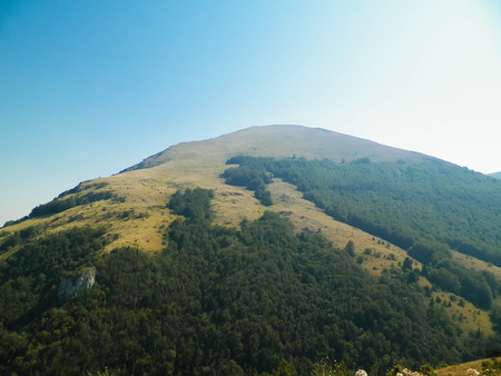 Mountains of Galicica National Park, Macedonia. Balkan nature and exploration concept.