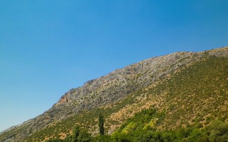 Mountains of central Macedonia, Veles region. Nature and exploration concept.